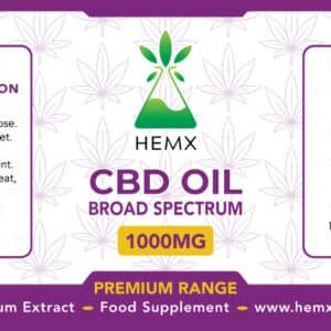 PREMIUM | BROAD SPECTRUM | CBD OIL UK | 30ml – 1000MG